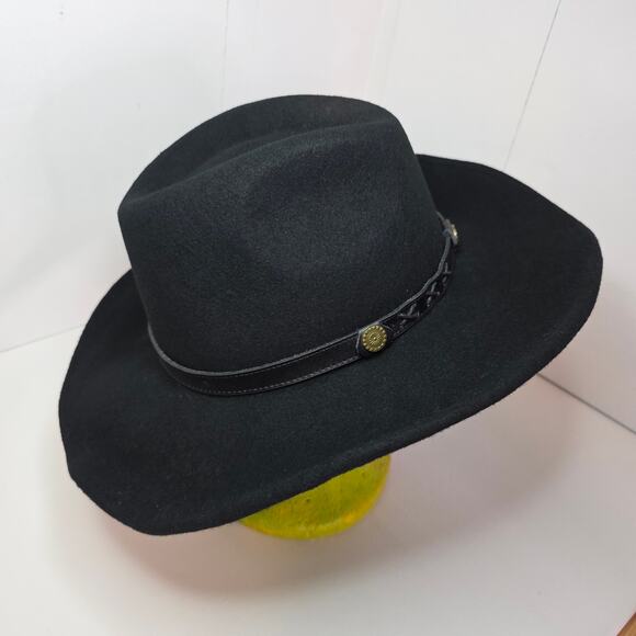 Twister Dakoda Crushable Black M Felt Wool Cowboy Unisex Hat. Warm. Western Rare - Picture 10 of 12